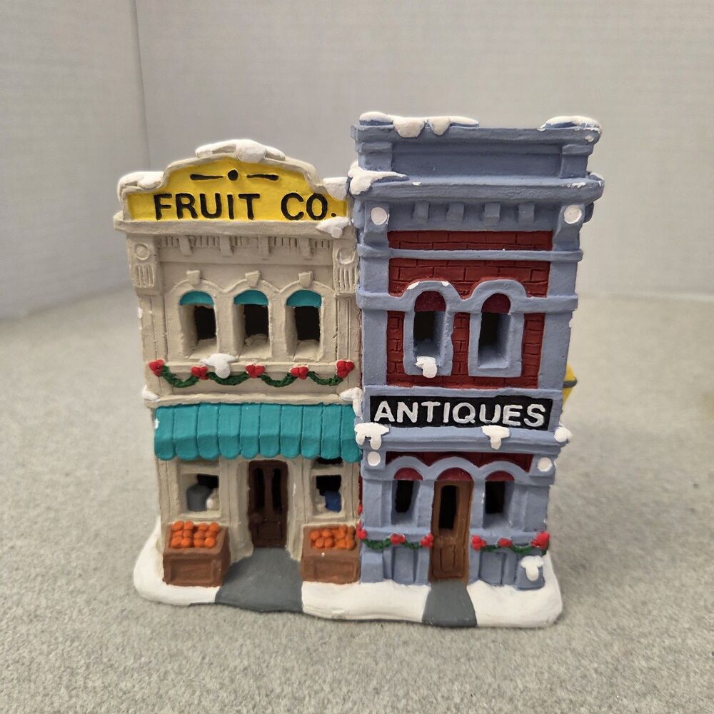 California Creations Creative Crafts Christmas Village Fruit Company & Antiques